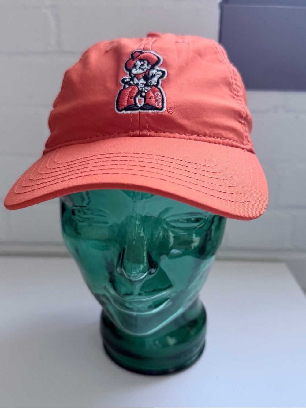 Oklahoma State University embroidered vintage “Fishing Pete”graphic baseball cap